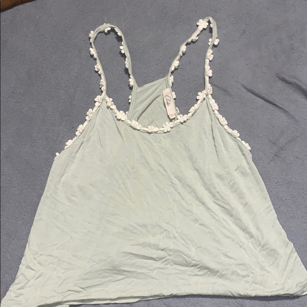 Glowing mint tank top